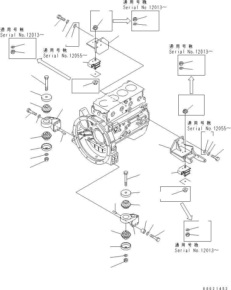 Кронштейн левый 415-03-21610 KOMATSU