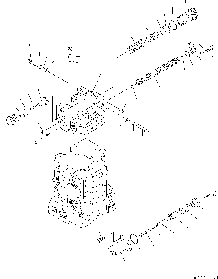 Клапан в сборе 723-61-22100 KOMATSU