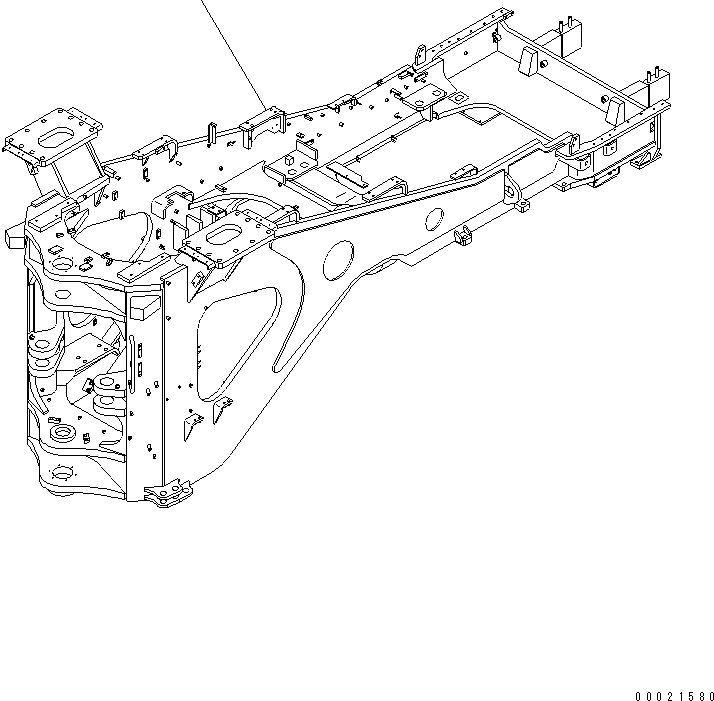 Задняя рама 427-46-22750 KOMATSU