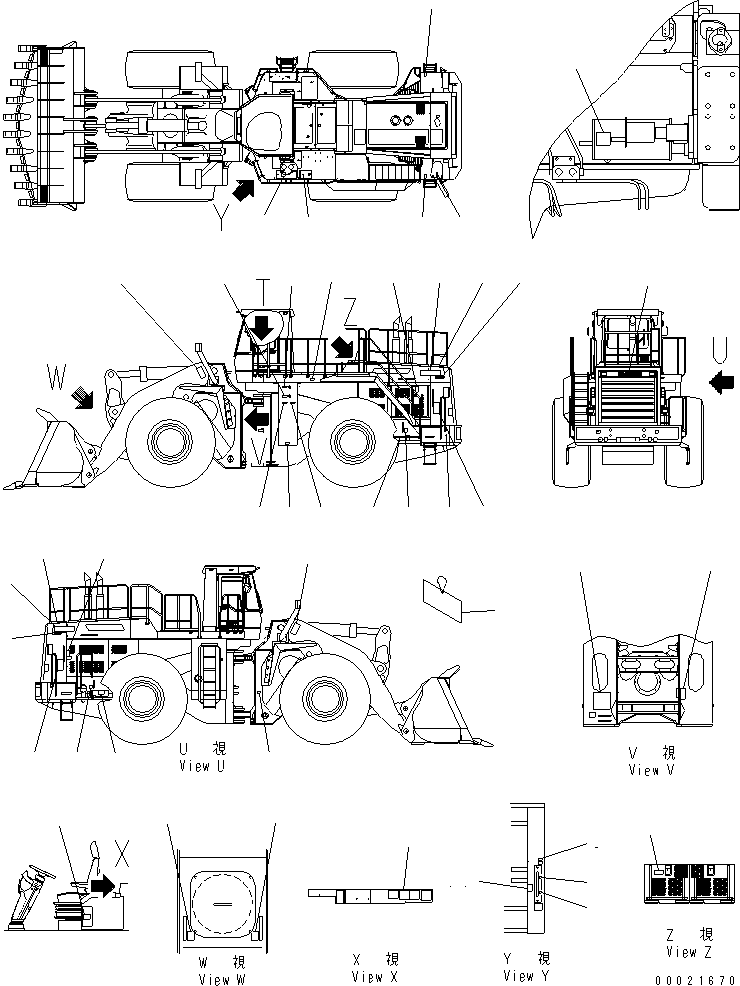 PLATE, MARK,WA900 427-93-11610 KOMATSU