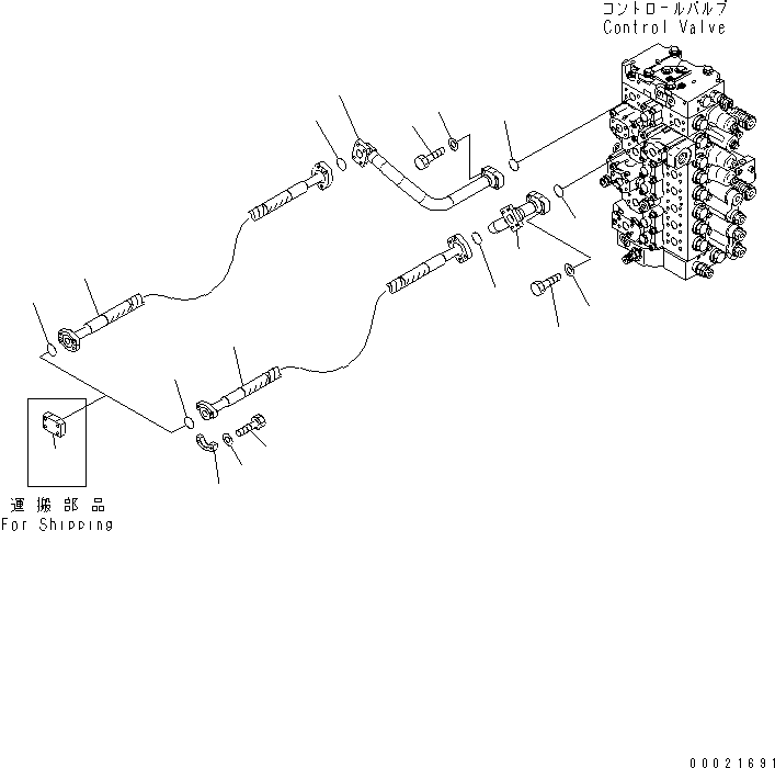Трубка 208-62-73170 KOMATSU