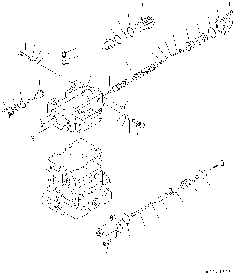 Клапан в сборе 723-61-12200 KOMATSU
