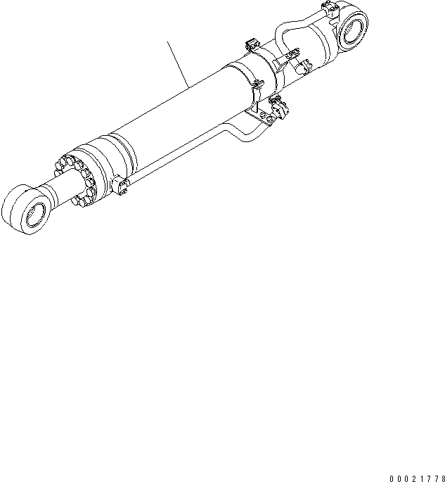 ARM CYLINDER GROUP{(FINAL COATING)} (707-01-XT350) KOMATSU