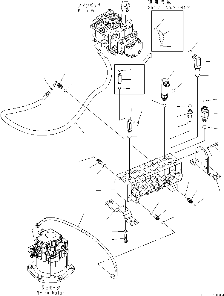 CONTROL VALVE,(SEE FIG.Y1660-01A0) (723-18-15803) KOMATSU