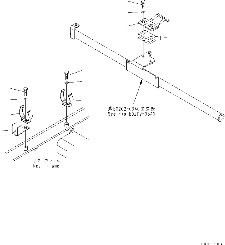 Ответная планка замка 416-54-41260 KOMATSU