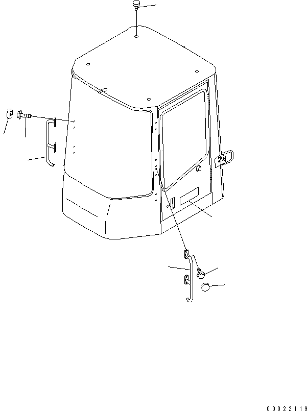 HAND RAIL,L.H. 415-56-21510 KOMATSU