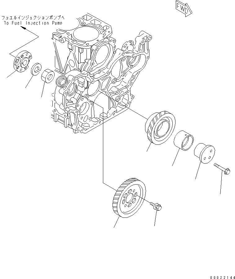 Фланец YM158563-51150 KOMATSU
