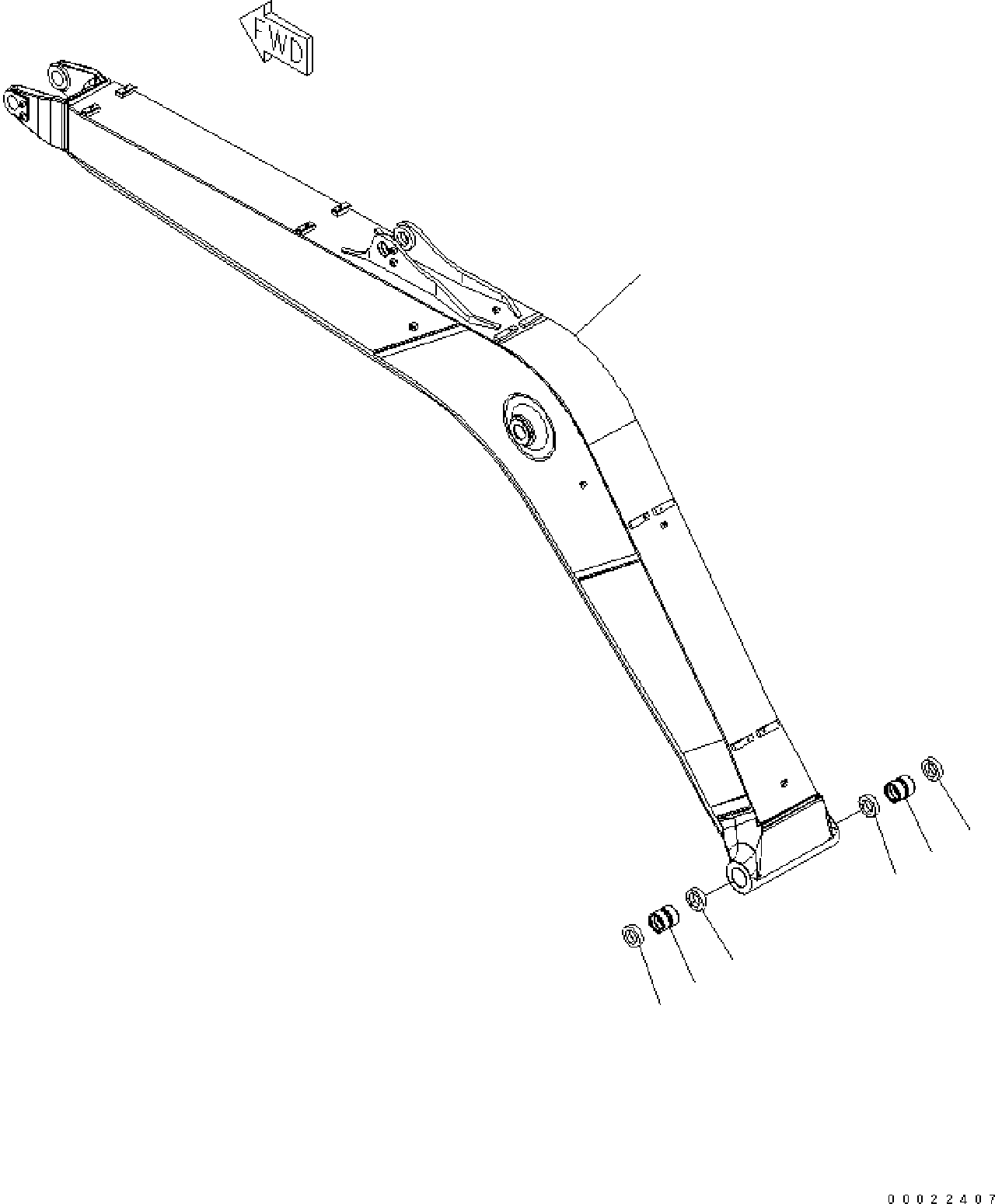Стрела 20G-70-41281 KOMATSU