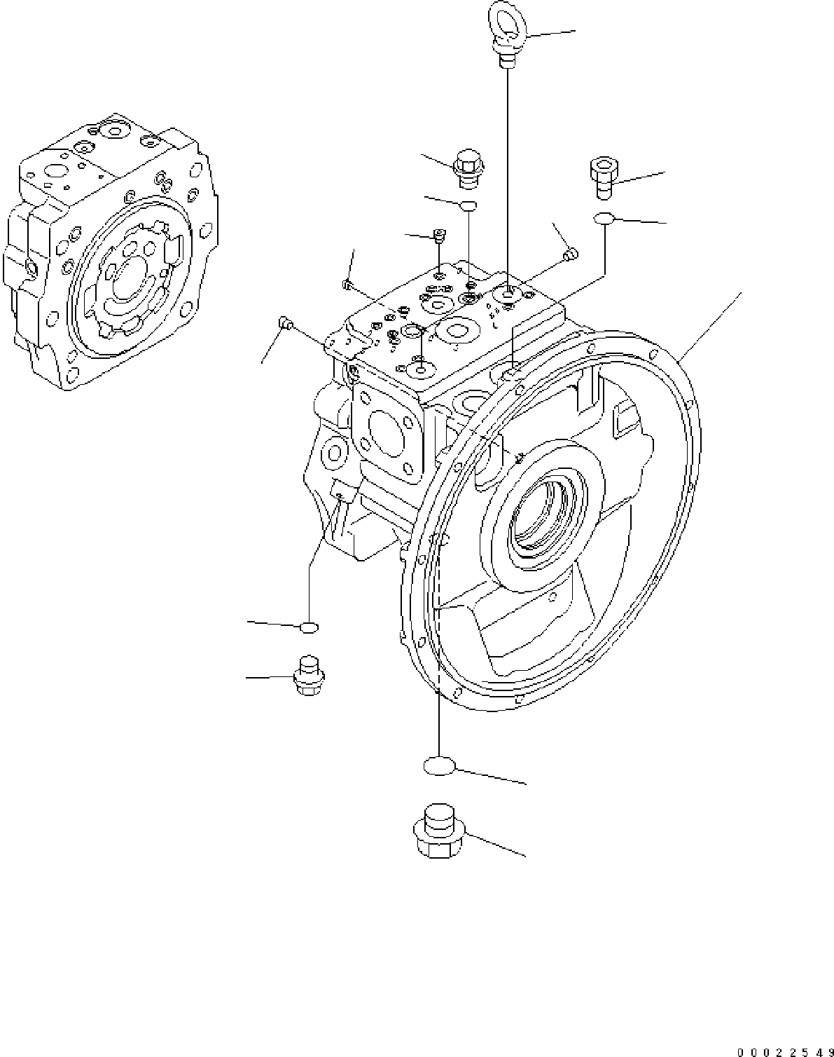 PUMP SUB ASSEMBLY 708-1G-01030 KOMATSU