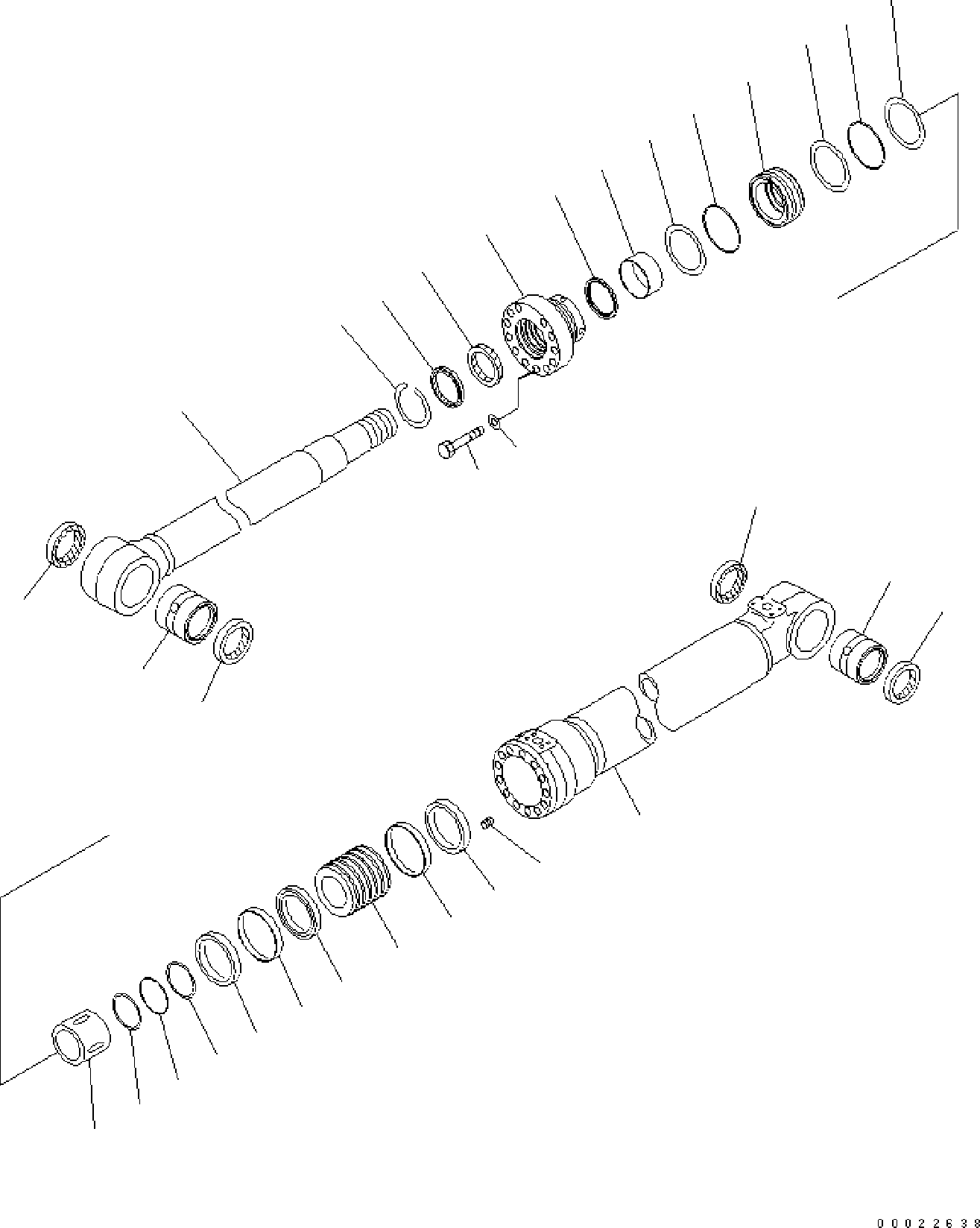 Цилиндр в сборе 707-01-0F950 KOMATSU