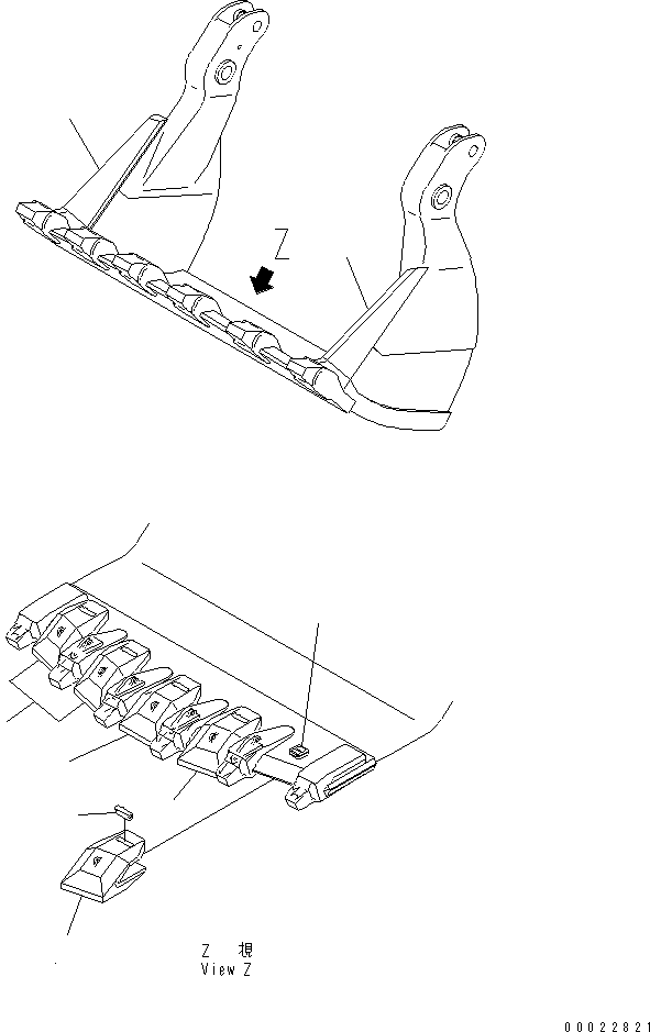 Бобышка DM66048540 KOMATSU
