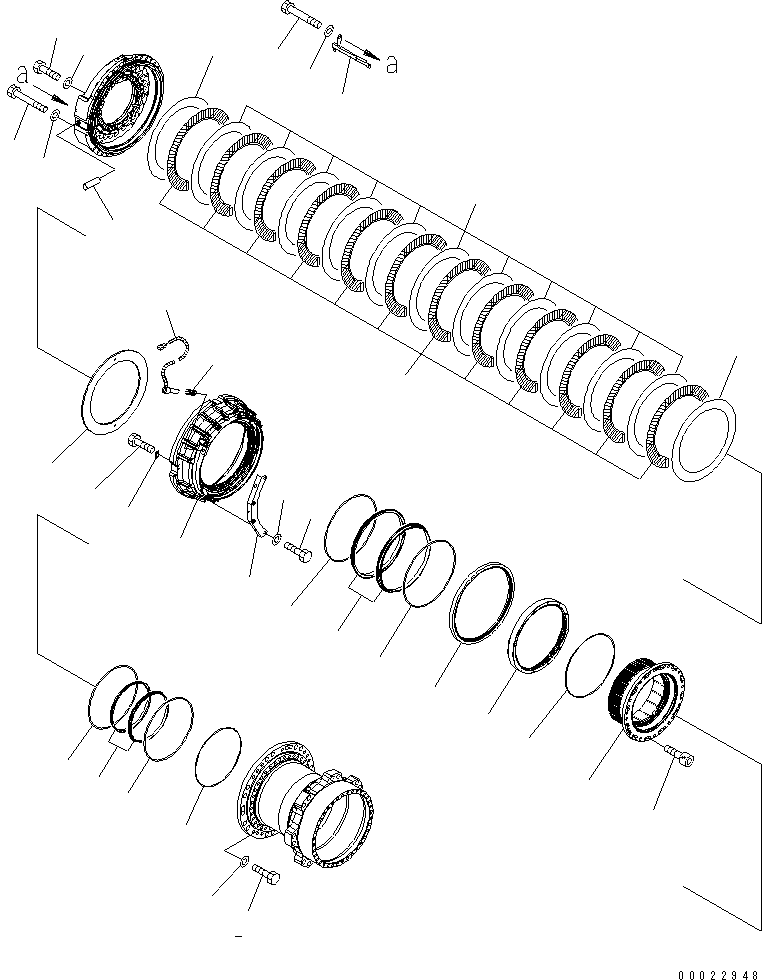Плавающее торцевое уплотнение в сборе 425-33-00021 KOMATSU