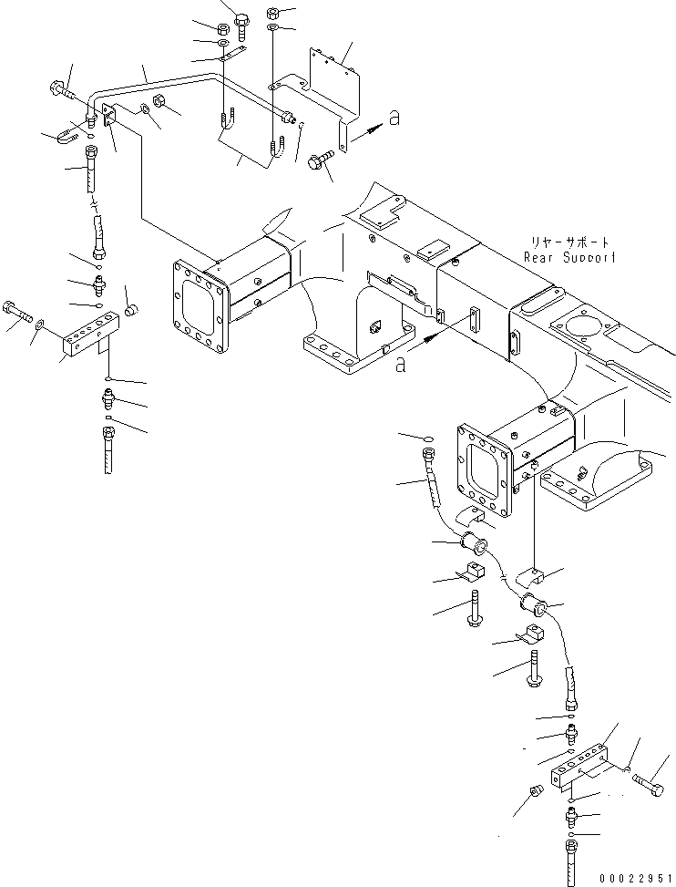Шланг с торцевым уплотнением 02766-00418 KOMATSU