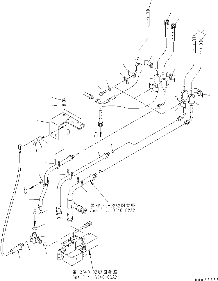 Шланг с торцевым уплотнением 02766-005A4 KOMATSU