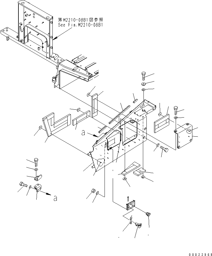 Крышка левая 195-862-6570 KOMATSU