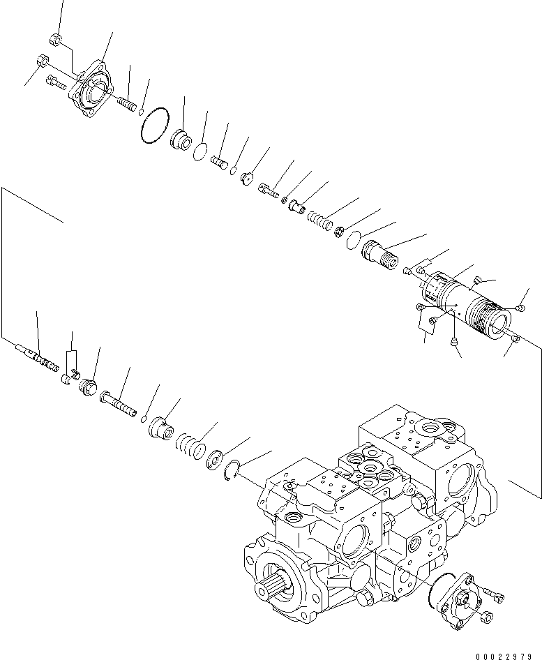 Valve Assembly, Servo (720-2M-03280) KOMATSU