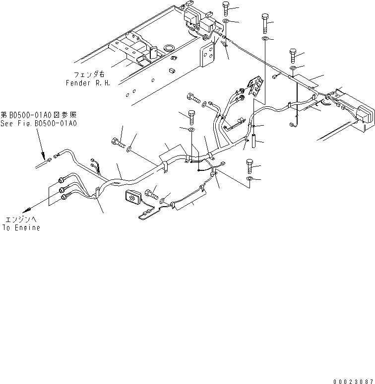 Жгут проводов 195-06-72111 KOMATSU