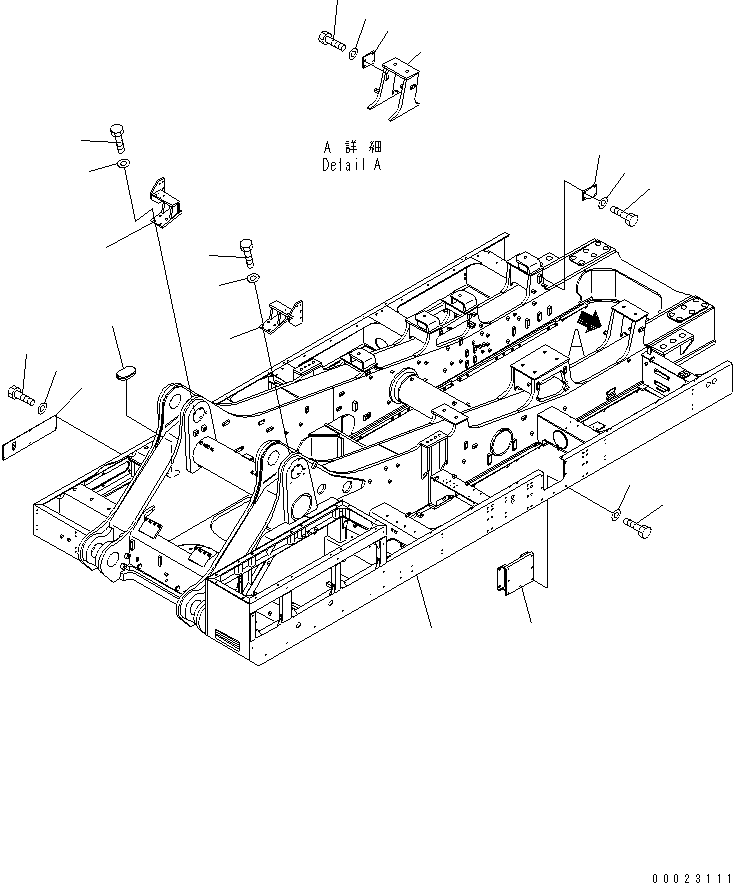 REVOLVING FRAME A. 21T-46-00080 KOMATSU