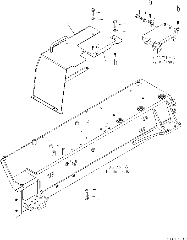 Крышка правая 154-54-78371 KOMATSU