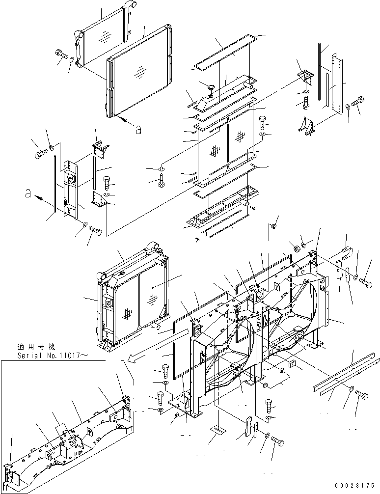 Масляный радиатор 21T-03-67460 KOMATSU