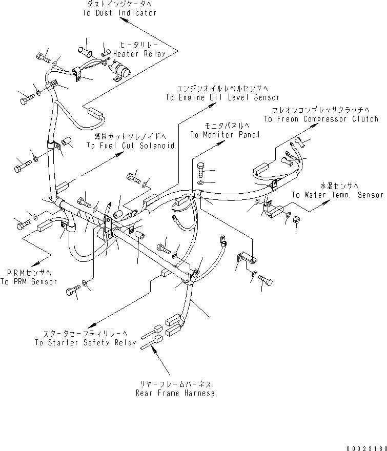 Жгут проводов 423-06-32172 KOMATSU