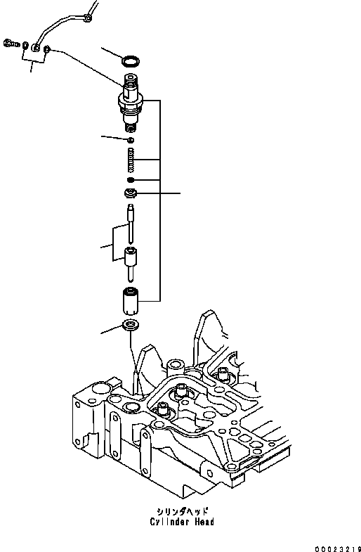 Форсунка 6736-13-3100 KOMATSU