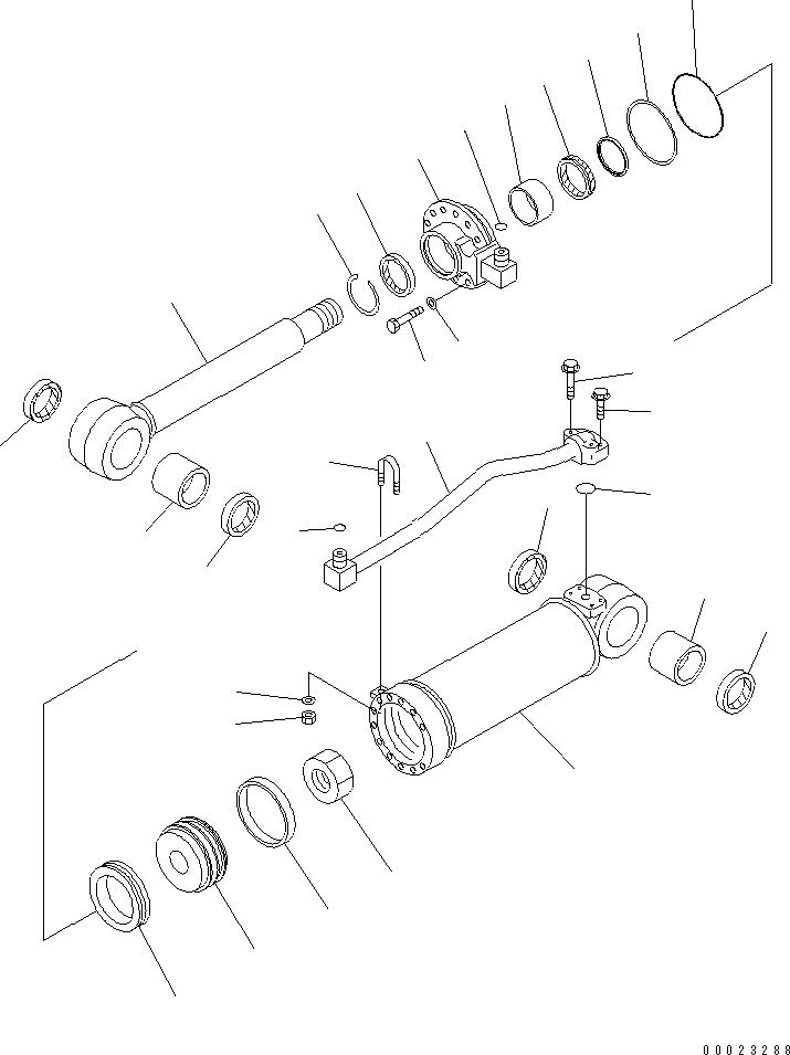 CYLINDER ASS'Y,RIPPER 707-01-0C851 KOMATSU