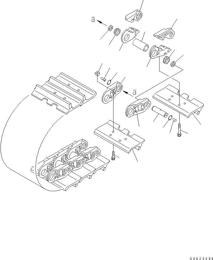 Башмак гусеницы в сборе 195-32-04662 KOMATSU