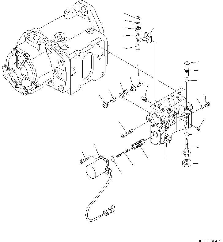 SERVO VALVE ASS'Y 708-1L-03440 KOMATSU