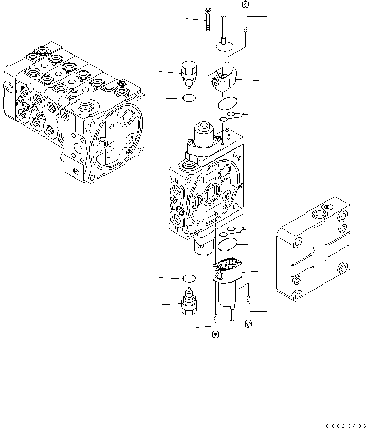 Болт с внутренним шестигранником 702-16-55270 KOMATSU