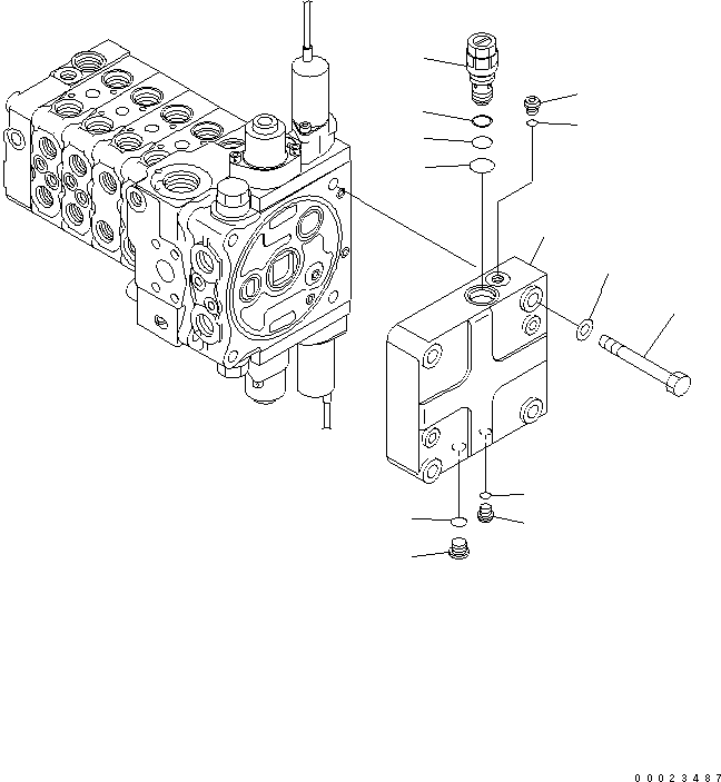 Клапан в сборе, предохранительный 723-60-21600 KOMATSU