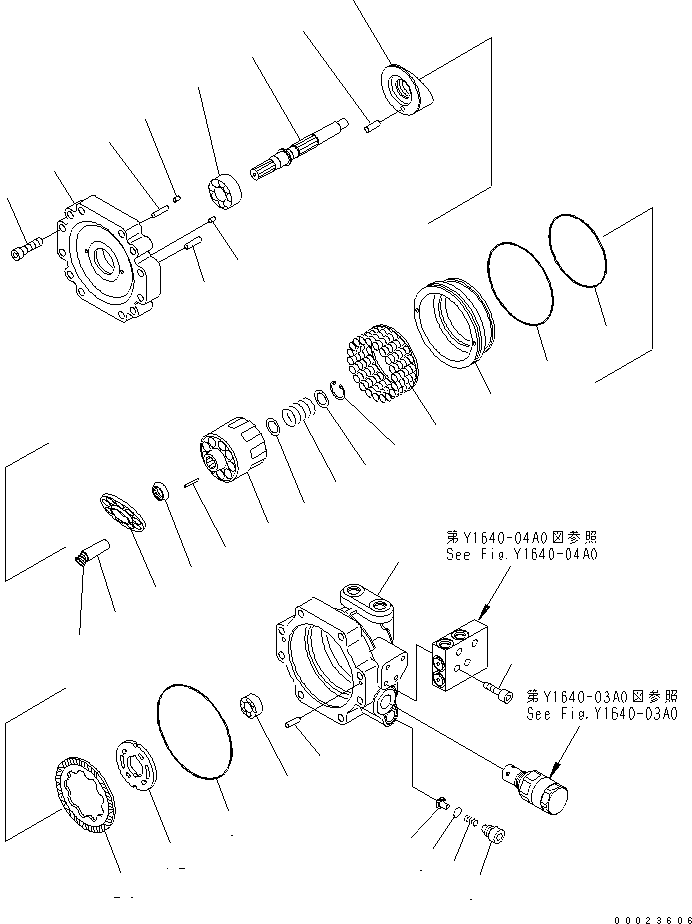 HYDRAULIC MOTOR, SUBASSEMBLY FUPM1B24BFS284 KOMATSU