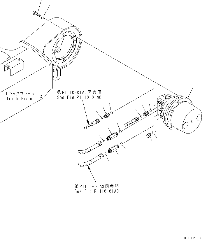 Nipple, D=6.5mm 22S-62-81730 KOMATSU