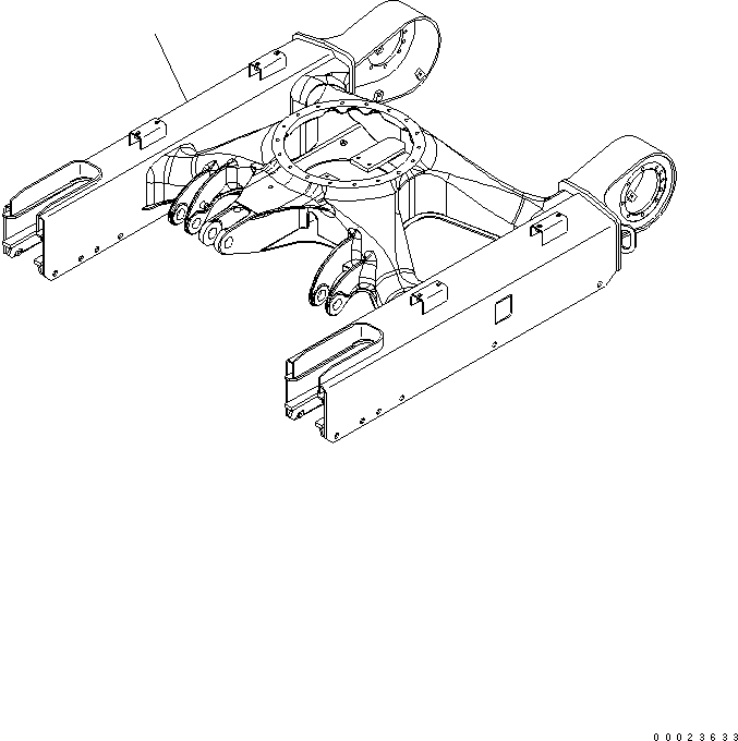 Рама гусеничной тележки 22K-30-21111 KOMATSU
