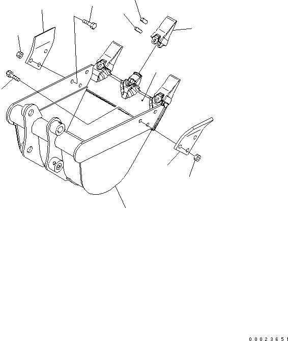 LIP (WELDED) 22K-70-21922 KOMATSU