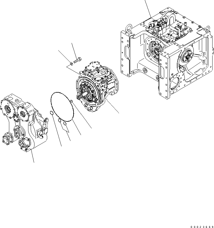TORQUE CONVERTER A., (FOR REAR ATTACHMENT) (134-13-71010) KOMATSU
