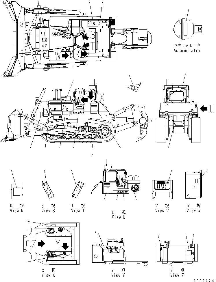 Маркировка 17A-98-17150 KOMATSU