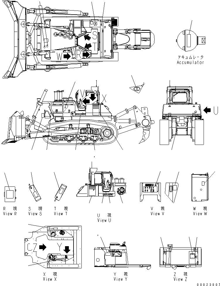 PLATE, SAFETY,IN REAR 09802-18000 KOMATSU