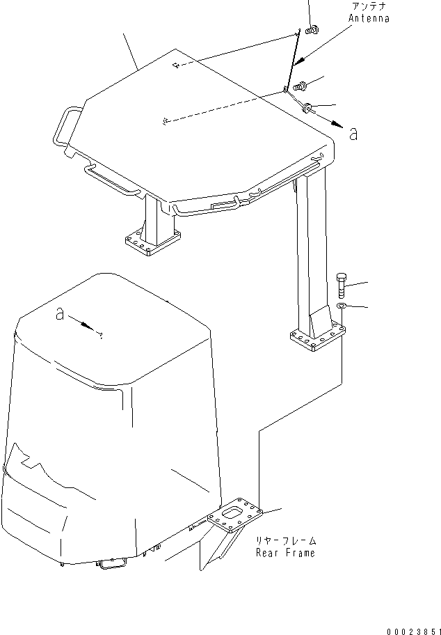 ROPS CANOPY ASS'Y 425-921-2671 KOMATSU