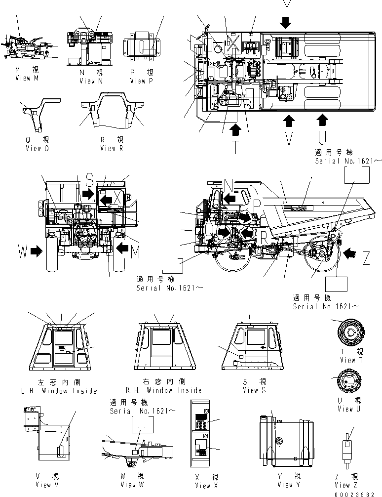 Plate, Warning, ROPS 09620-B2070 KOMATSU