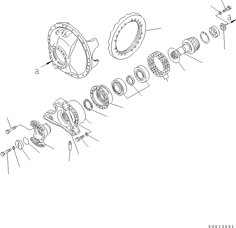 DIFFERENTIAL ASS'Y (561-22-61006) KOMATSU