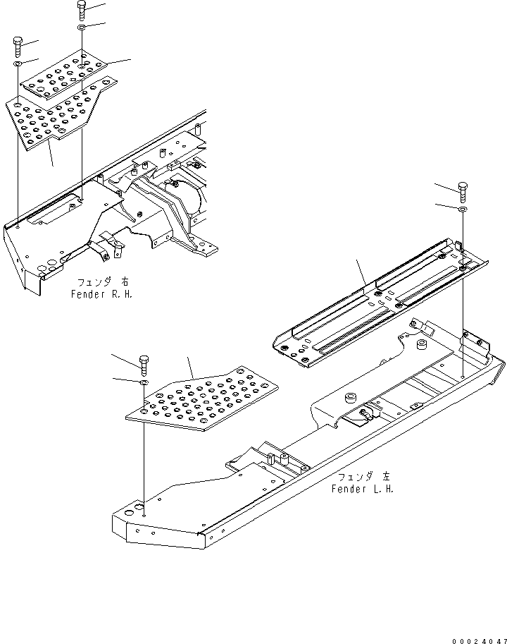 STEP, R.H. 134-54-73531 KOMATSU