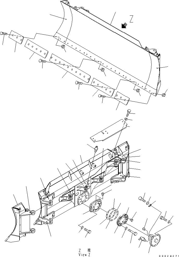BLADE ASS'Y 13G-72-63103 KOMATSU