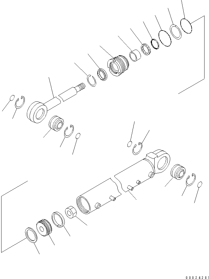 цилиндр в сборе 124-63-02211 KOMATSU