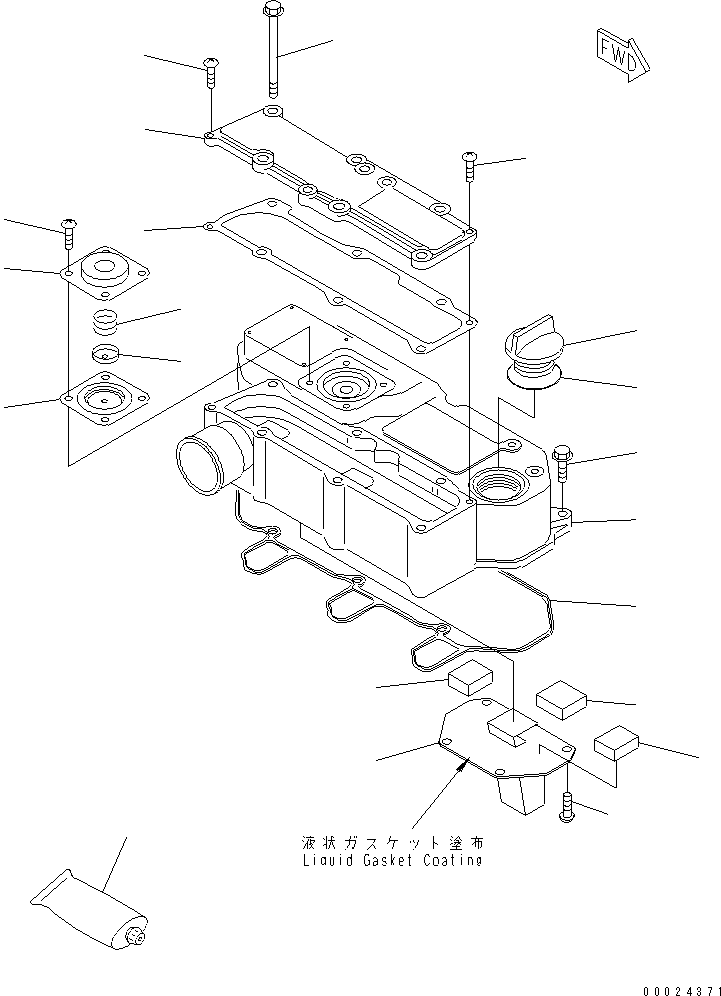 Прокладка YM119717-11331 KOMATSU