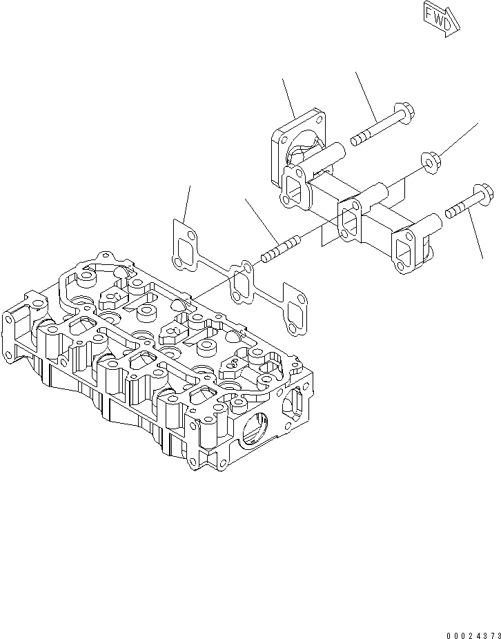 GASKET, MANIFOLD YM119717-13110 KOMATSU
