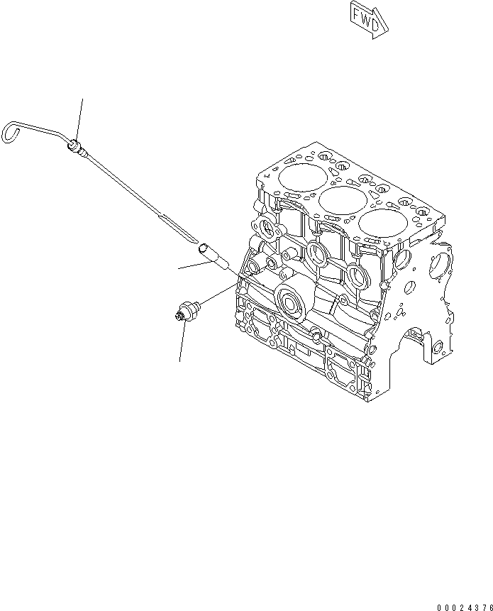 GAUGE, OIL LEVEL YM119740-34801 KOMATSU