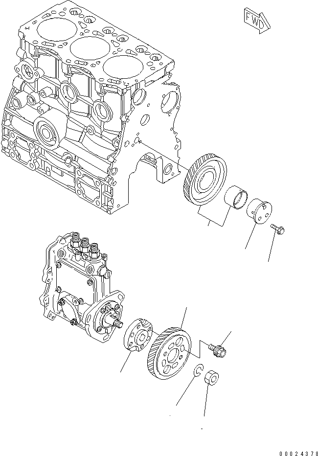 Фланец YM119717-51150 KOMATSU