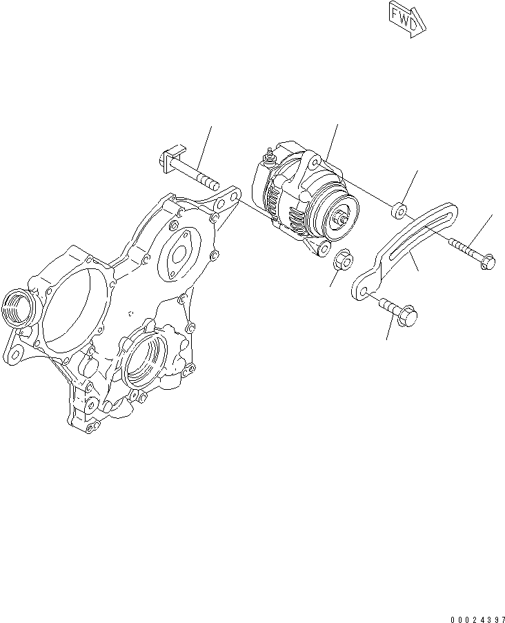 ADJUSTER, BELT YM119717-77340 KOMATSU