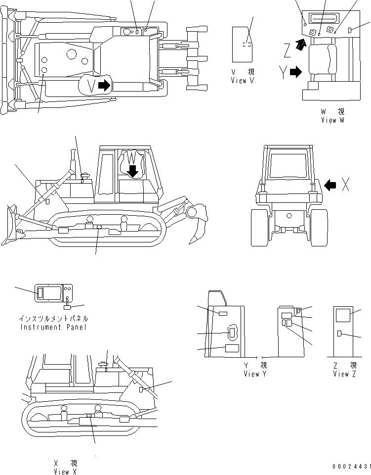 CHART 154-98-46540 KOMATSU